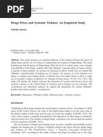 Drugs Prices and Systemic Violence, An Empirical Study