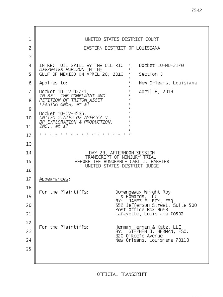 The Trial Transcript Will Be Made Available to the Public Once It Has ...
