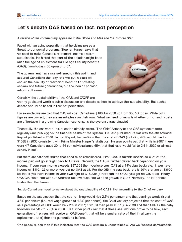 Lets Debate OAS Based On Fact Not Perception | PDF | Sustainability ...