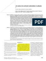 Artigo - Avaliação de meios de contraste submetidos à radiação