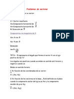 Problemas de Vectores