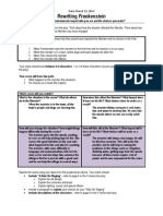 ASSESSMENT - Rewriting Frankenstein