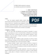 Programa de Pós-Graduação em Educação Matemática Da Universidade Estadual Paulista UNESP em Rio Claro-SP