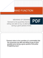 Demand Function Presentation
