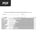 Roteiro - 4ºano - GRÁFICO PARA PLANEJAMENTO DE ESTUDO DOS ROTEIROS DE PESQUISA