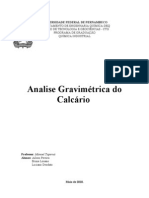Analise Gravimetrica do Calcário (1).doc