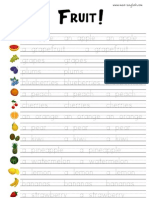 Fruit Spelling PDF