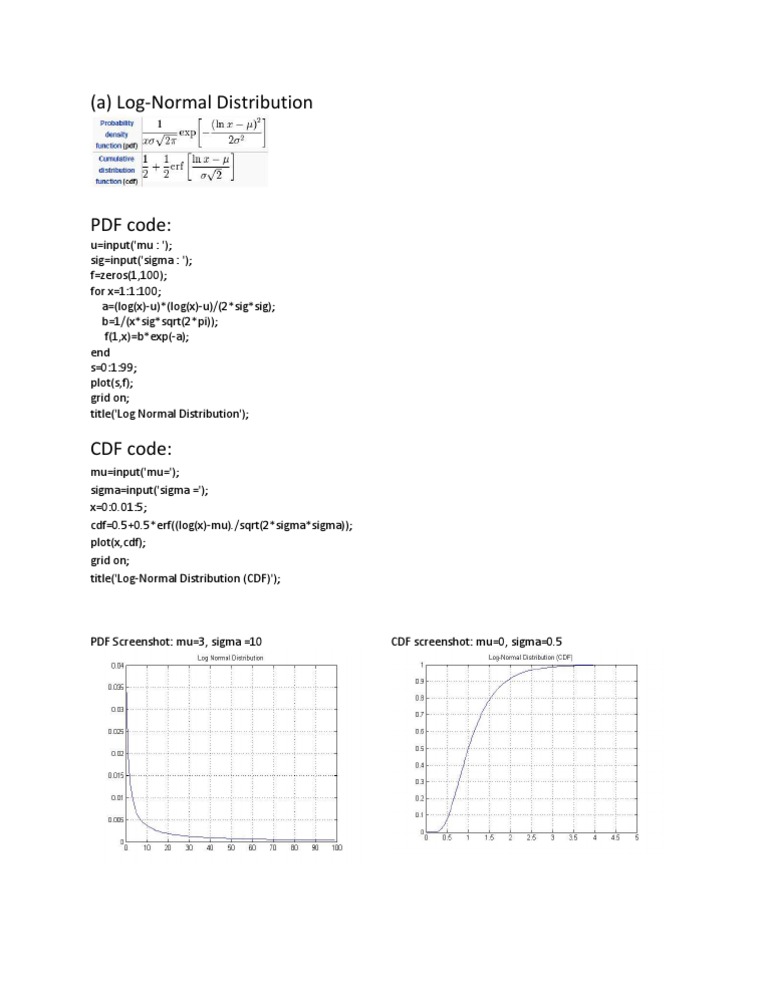 Log Normal | PDF