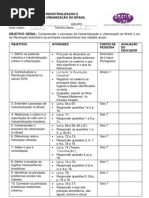 Roteiro - 7ºano - Industrialização e Urbanização Do Brasil