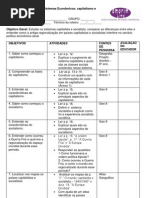 Roteiro - 8ºano - Sistemas Econômicos capitalismo e socialismo