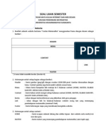 Soal Ujian Semester Desain Web