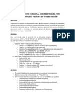 Entrenamiento Funcional Con Resistencias para Fisioterapia Del Paciente en Rehabilitación