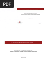 O Sector Cultural e Criativo Em Portugal