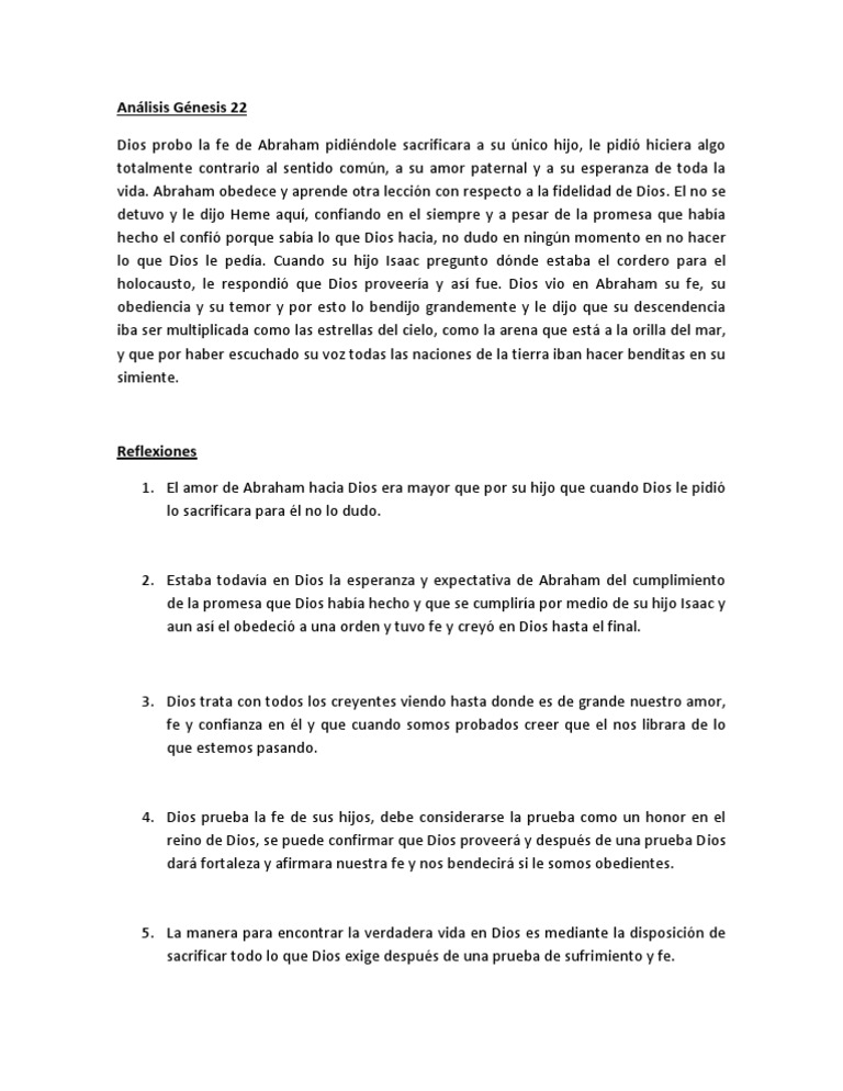 Analisis Genesis 22 | PDF