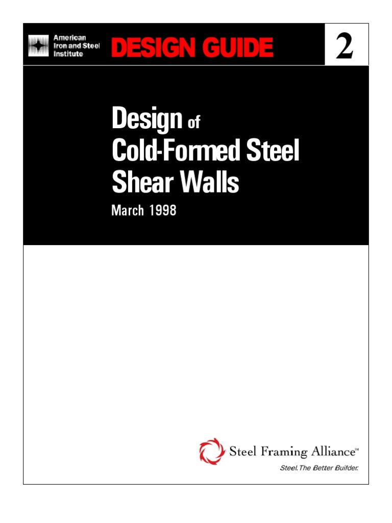CFSEI Shear Wall Design Guide PDF Framing (Construction) Screw