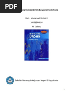 Memasang Instalasi Listrik Bangunan Sederhana