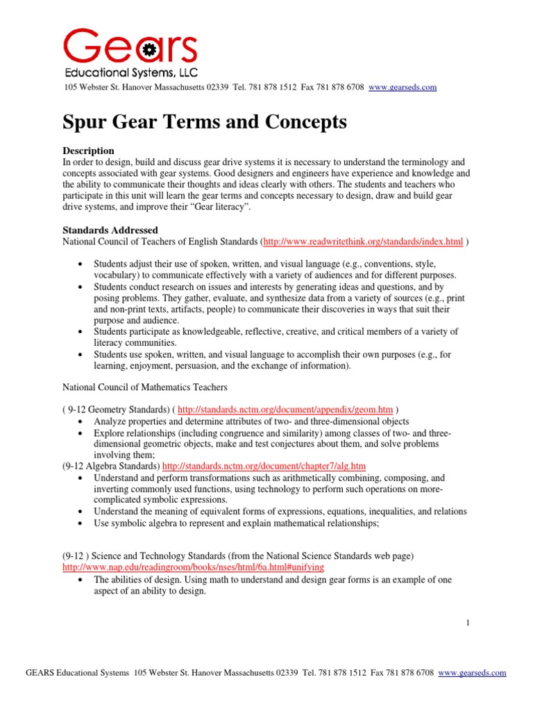 Gear | PDF