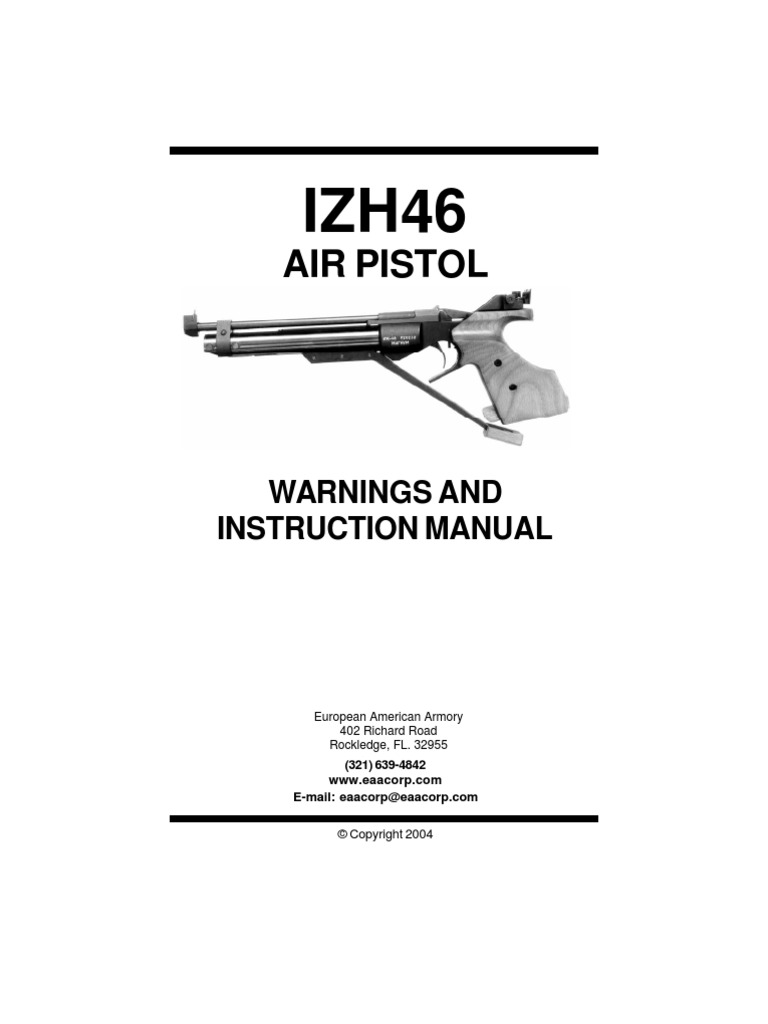 Air Pistol: Warnings and Instruction Manual | PDF | Trigger (Firearms ...