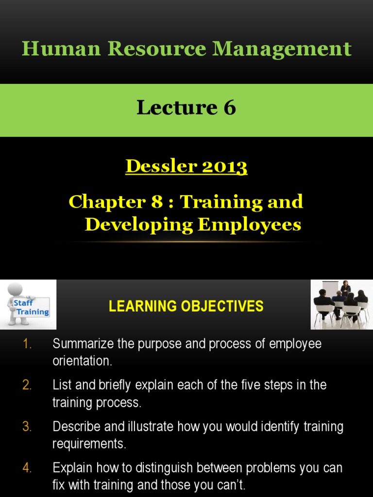 HRM Dessler 08 Training and Development | PDF | Organization ...