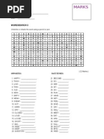 English Wordsearch 3