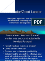 Bad Leader/Good Leader