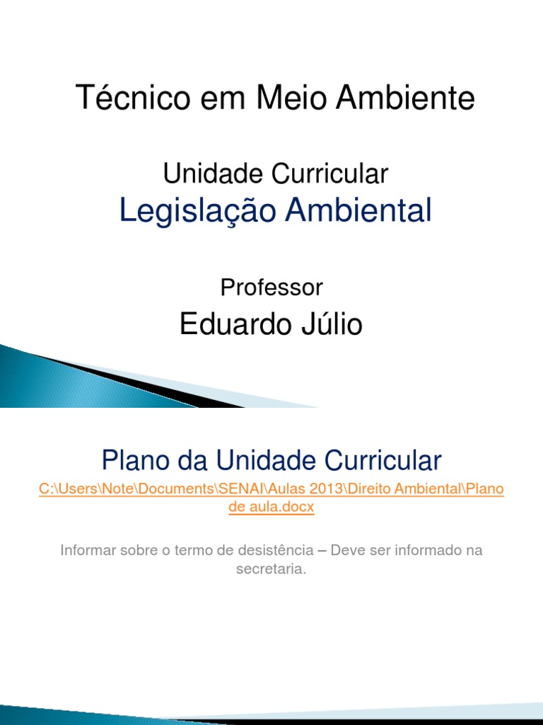 Legislação Ambiental no Brasil | PDF | Direito Ambiental | Ambiente natural