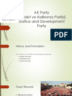 AK Party (Adalet Ve Kalkınma Partisi) Justice and Development Party