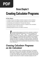 Creating Calculator Programs: Bonus Chapter 5