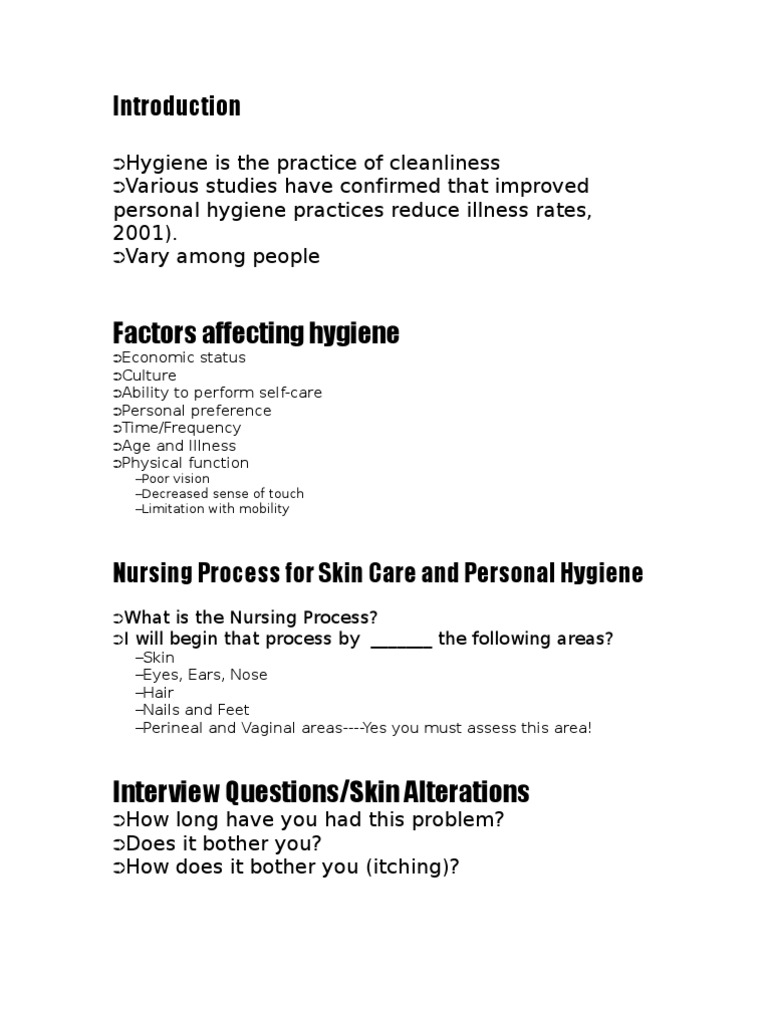 Hygiene Student Outline PDF Hygiene Oral Hygiene