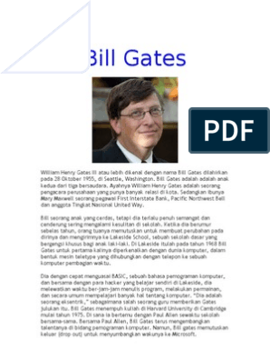 Biografi Bill Gates Pdf Lukisan