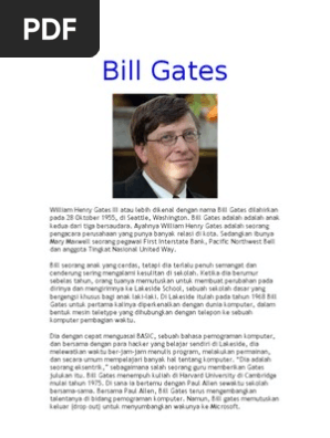 Biografi Bill Gates Pdf Lukisan