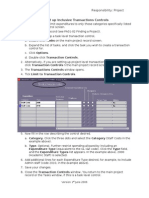 PA01-15 Set Up Inclusive Transaction Controls