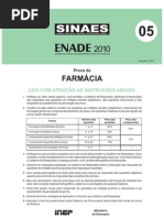 ENADE Farmácia 2010 - Prova