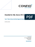 Checklist for SQL Server 2012 Upgrade WP Confio Feb2013a