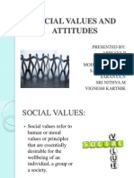 Social Values and Attitude