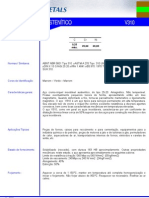 Aço Inoxidável Austenítico V310: Composição Química