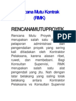 Rencana Mutu Kontrak - Contoh