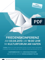 Friedenskonferenz Buxtehude Poster a3 Final