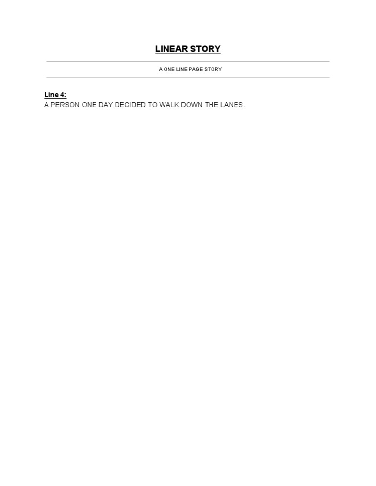 Linear Story LN 4 | PDF