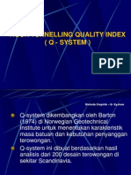 Rock Tunnelling Quality Index