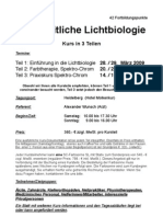 Seminar Ganzheitliche Lichtbiologie, Alexander Wunsch