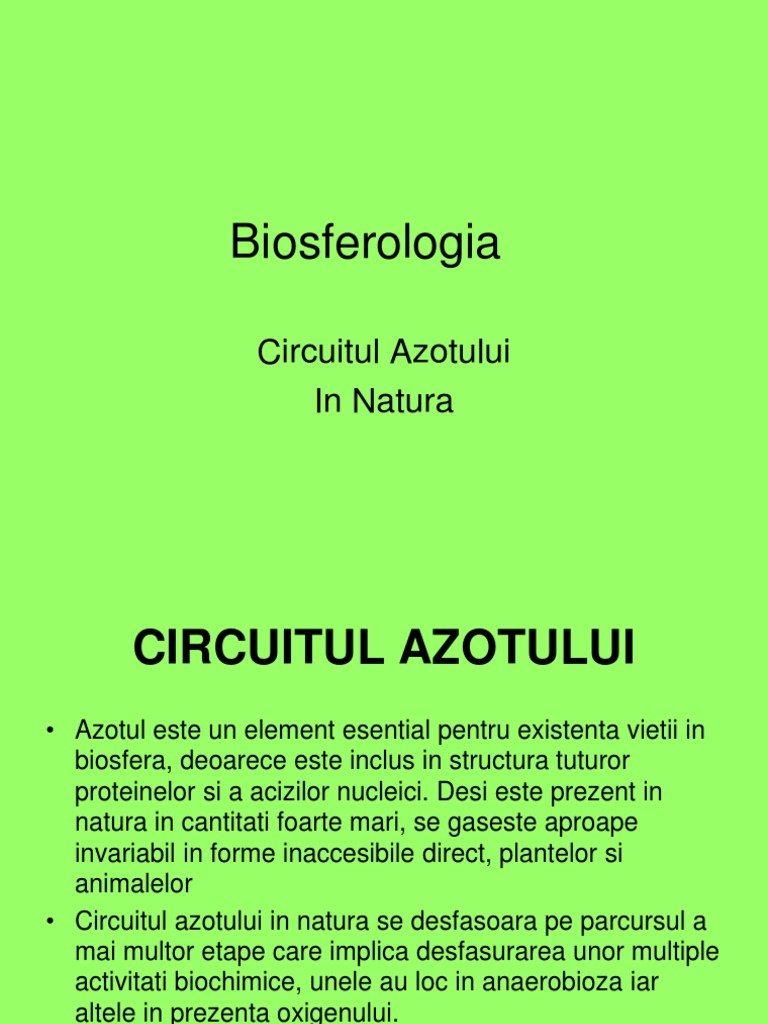 Circuitu Azotului in Natura | PDF