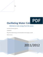Oscillating Water Columns: Methods To Take Energy From The Waves