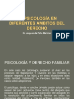 La Psicología en Diferentes Ámbitos Del Derecho