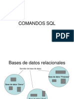 Resumen de Comandos de SQL