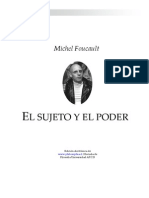 Michel Foucault El Sujeto y El Poder