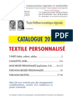 Catalogue Textile