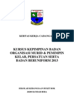 Kertas Kerja Cadangan Kursus Kepimpinan