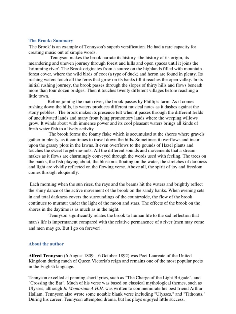 What is a summary of "Ulysses" by Alfred Lord Tennyson