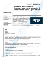 NBR 6024_ Numeracao Progressiva Das Secoes de Um Documento Escrito, Apresentacao